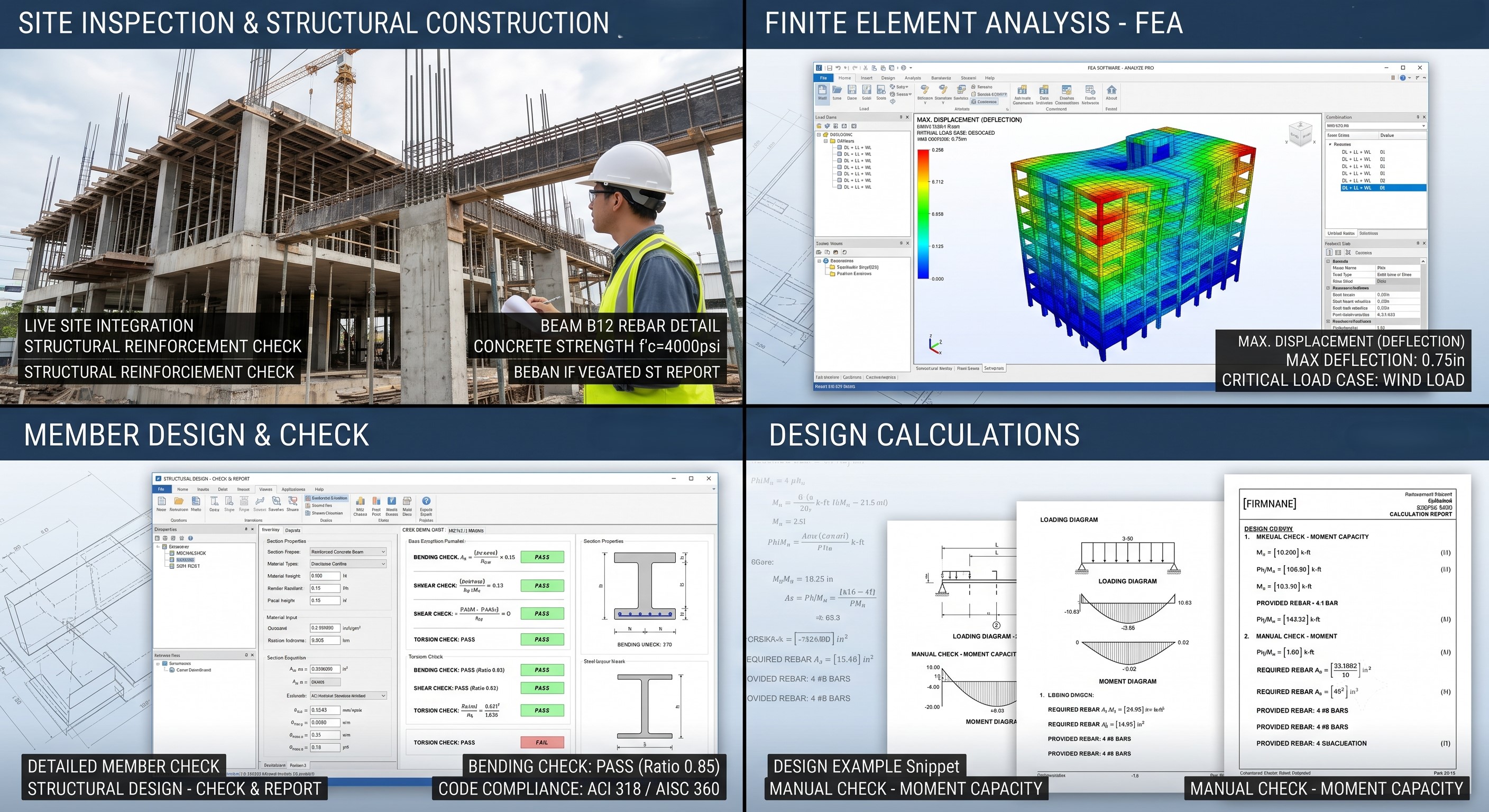 Finite element structural load analysis project